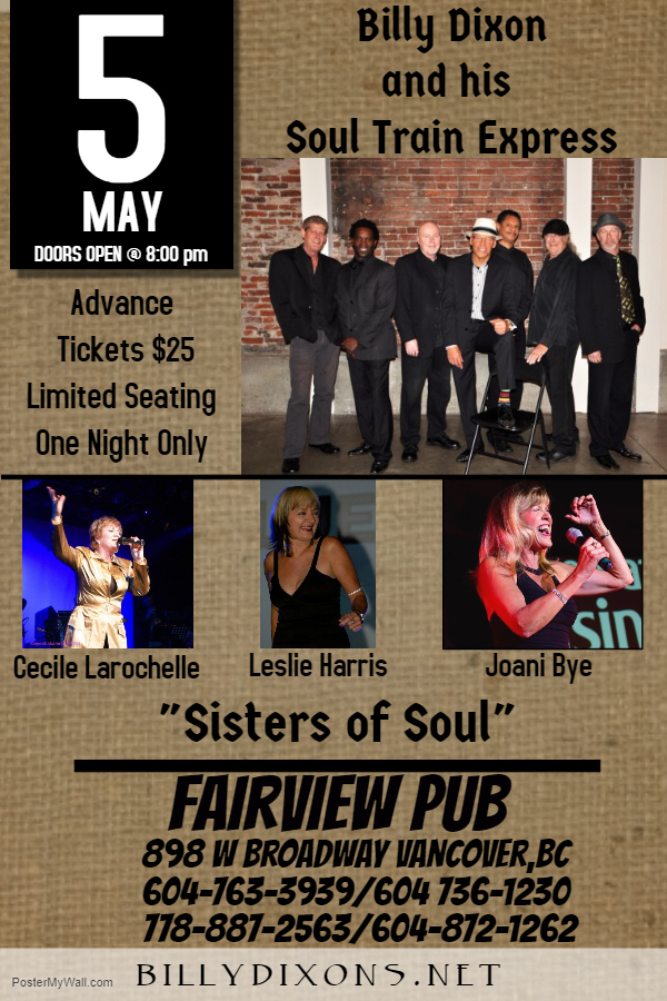Billy Dixon and his Soul Train Express and The Sisters of Soul