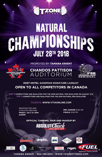 Tzone Fitness Natural Championships