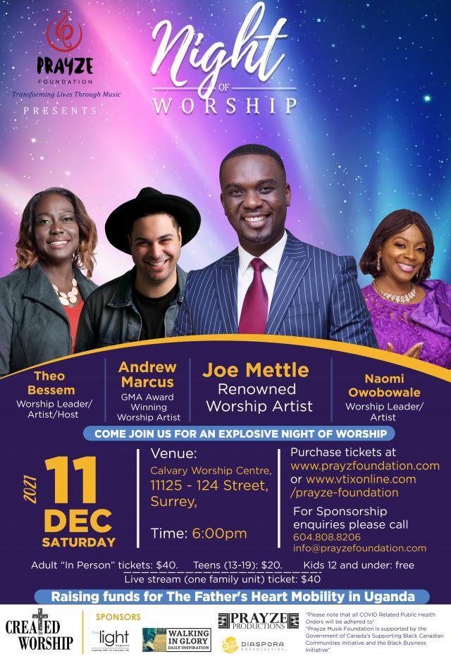 WORSHIP NIGHT WITH SINACH LIVE IN CONCERT, THEO BESSEM AND DEE JONES