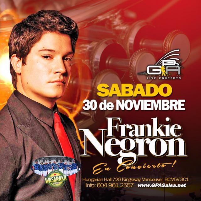 Frankie Negron en Concierto