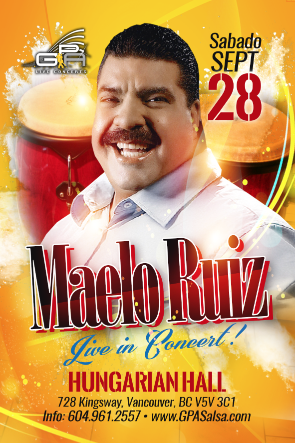 Maelo Ruiz In Concert Vancouver