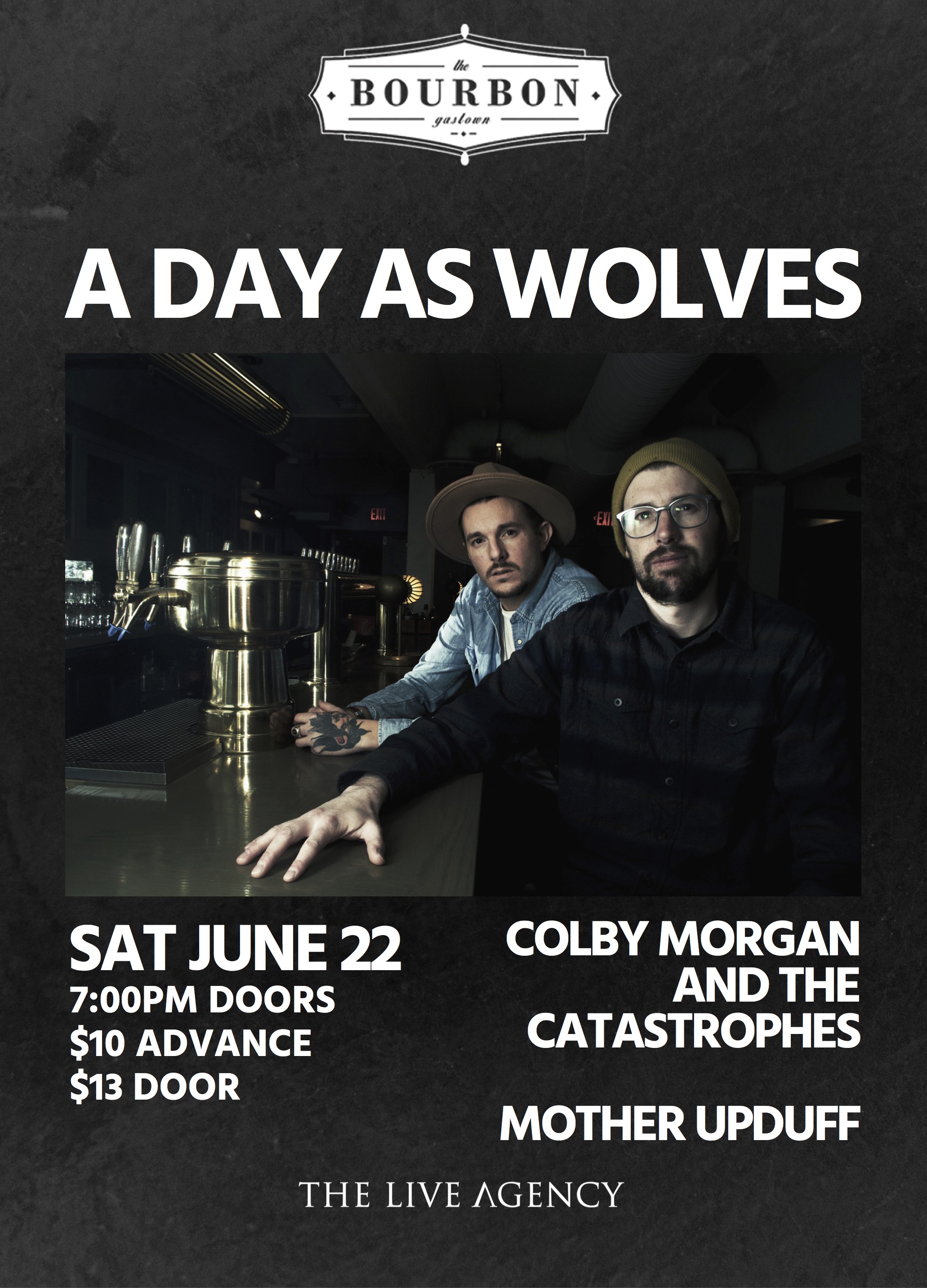 A Day As Wolves with Colby Morgan and the Catastrophes & Mother Upduff