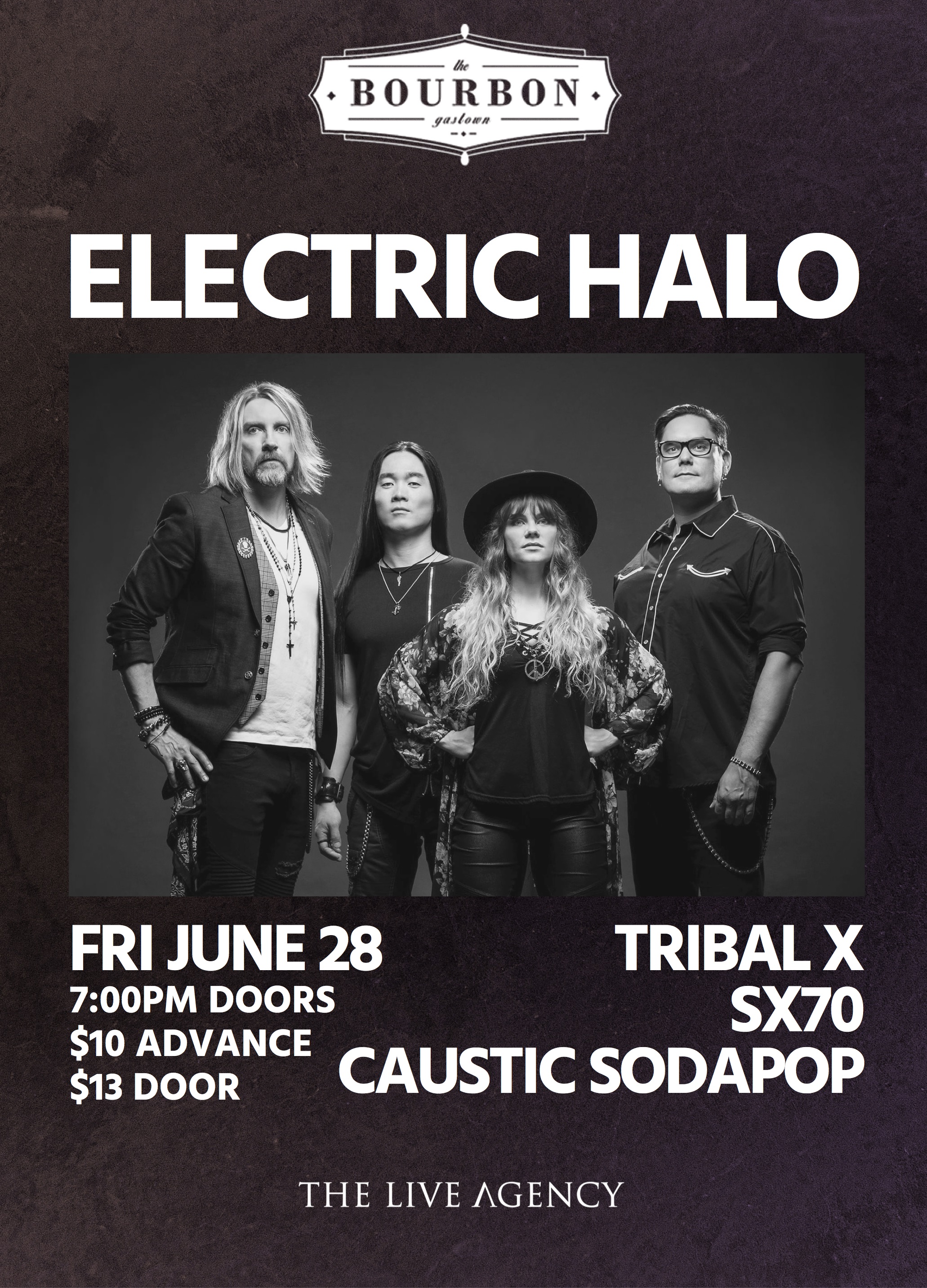 Electric Halo with Tribal X, SX70 & Caustic SodaPop