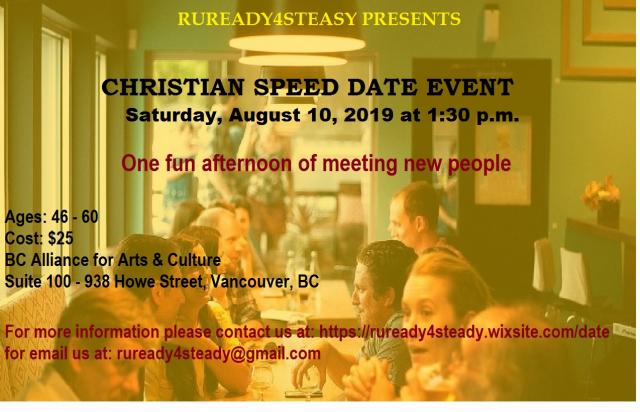 Christian Speed Date Event (40's - 50's) 
