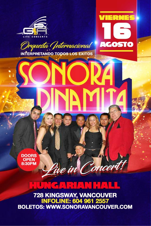La Orquesta Internacional Sonora Dinamita en Vancouver