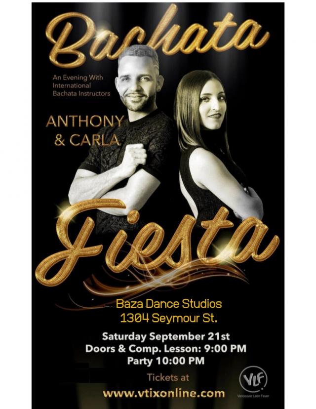 BACHATA FIESTA at BAZA feat. ANTHONY & CARLA