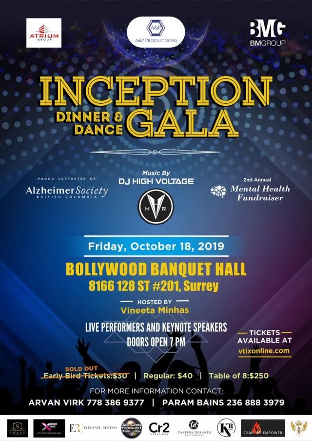 INCEPTION DINNER AND DANCE GALA