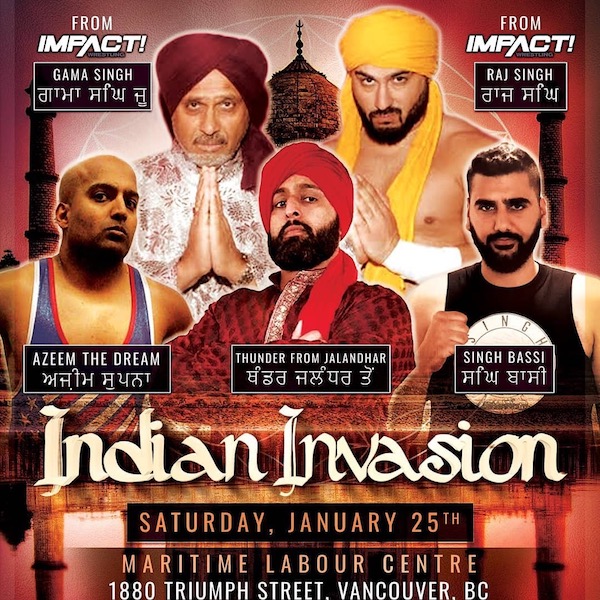 ALL STAR WRESTLING Presents - Indian Invasion
