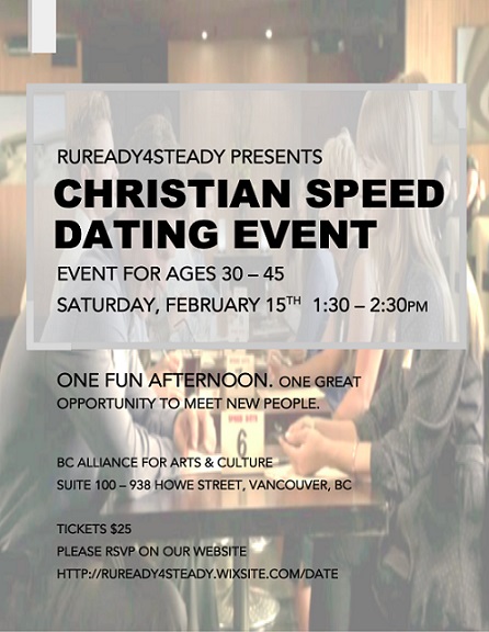 Christian Speed Date Event (30s to 40s)