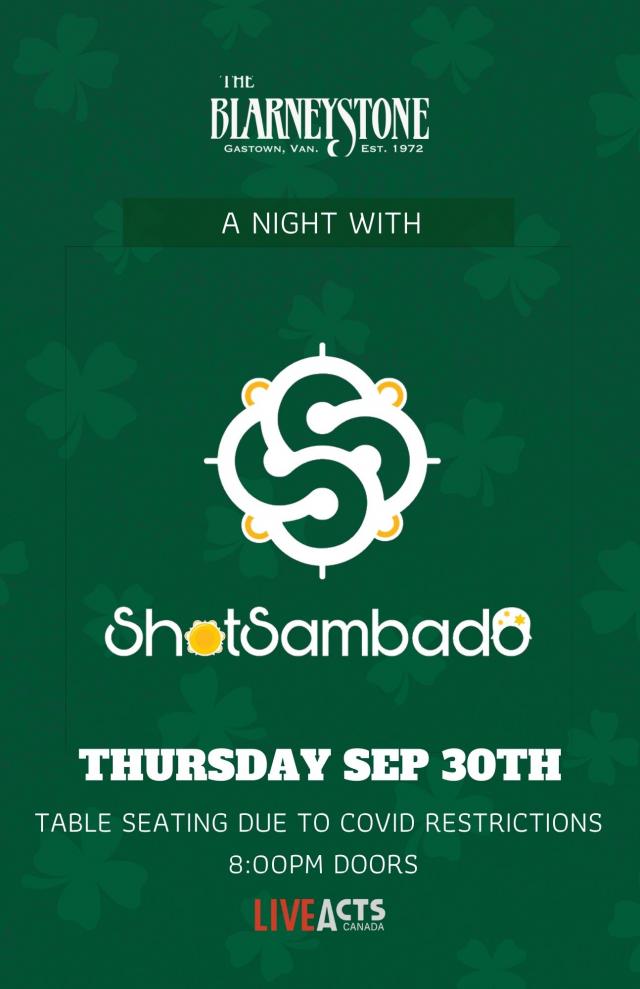 A Night With Shot Sambado Live At The Blarney Stone