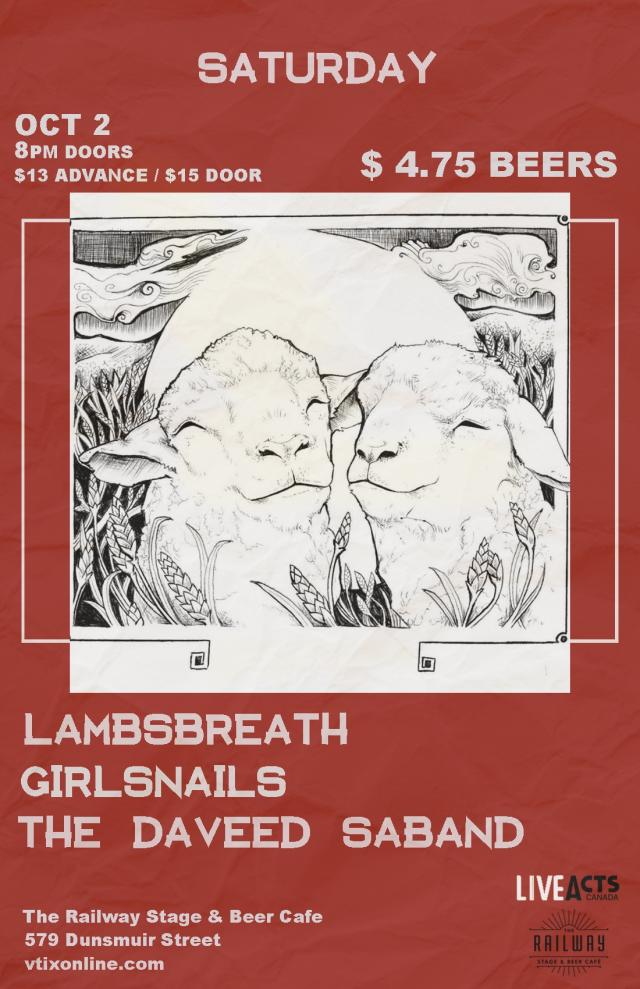 Lambsbreath With Special Guests Girlsnails + The Daveed Saband