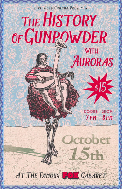 SOLD OUT The History Of Gunpowder With Special Guests Auroras 