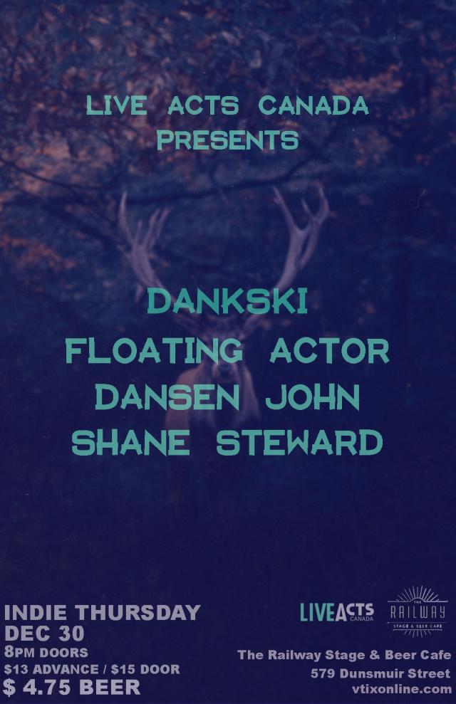 Dankski With Special Guests + Floating Actor + Dansen John + Shane Steward