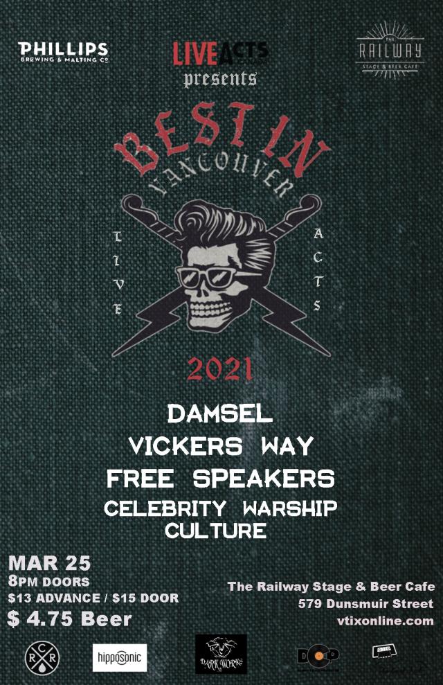 Best In Vancouver 2021, feat - Celebrity Warship Culture + Vickers Way + Free Speakers + Damsel