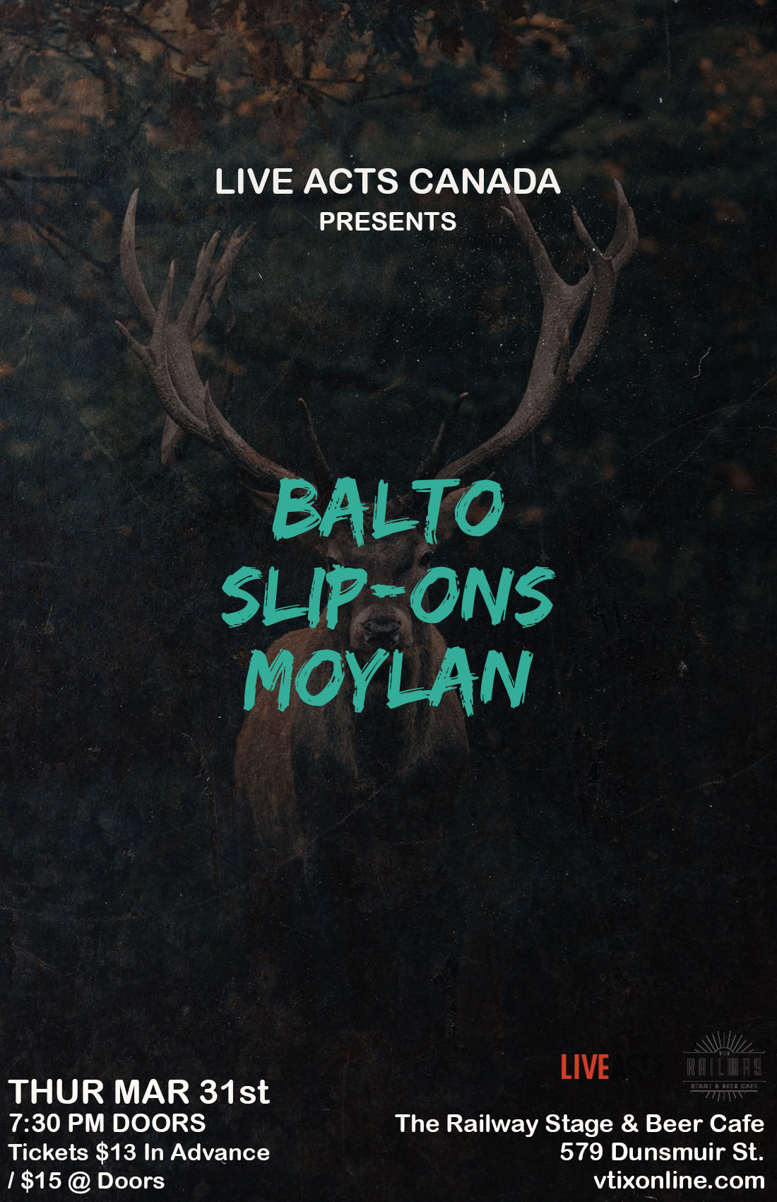 Balto With Special Guests, SLIP-ons + Moylan