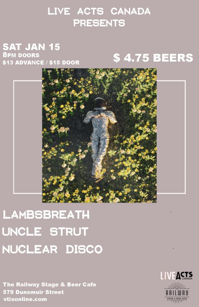 Lambsbreath With Special Guests, Uncle Strut + Nuclear Disco
