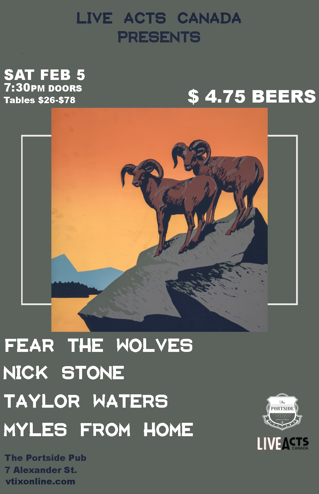 SOLD OUT - Fear The Wolves With Special Guests, Nick Stone + Taylor Waters + Myles From Home 