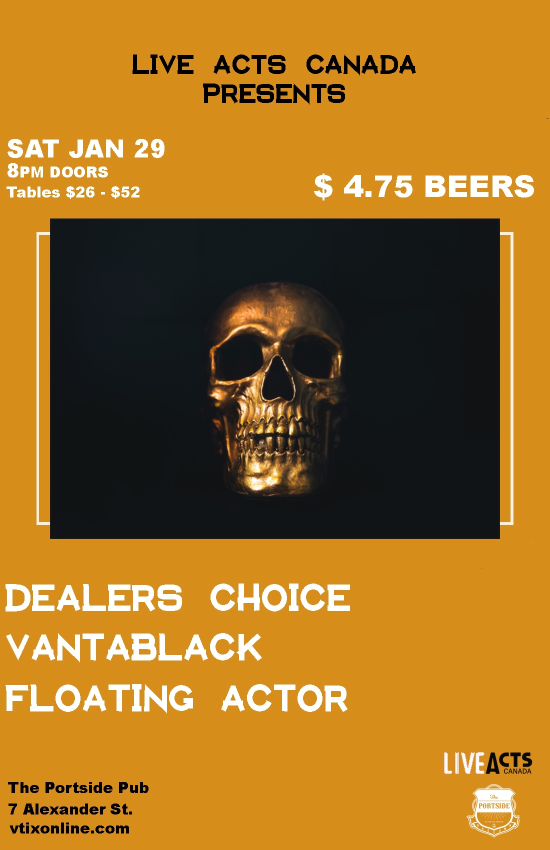 Dealers choice + Vantablack + Floating Actor