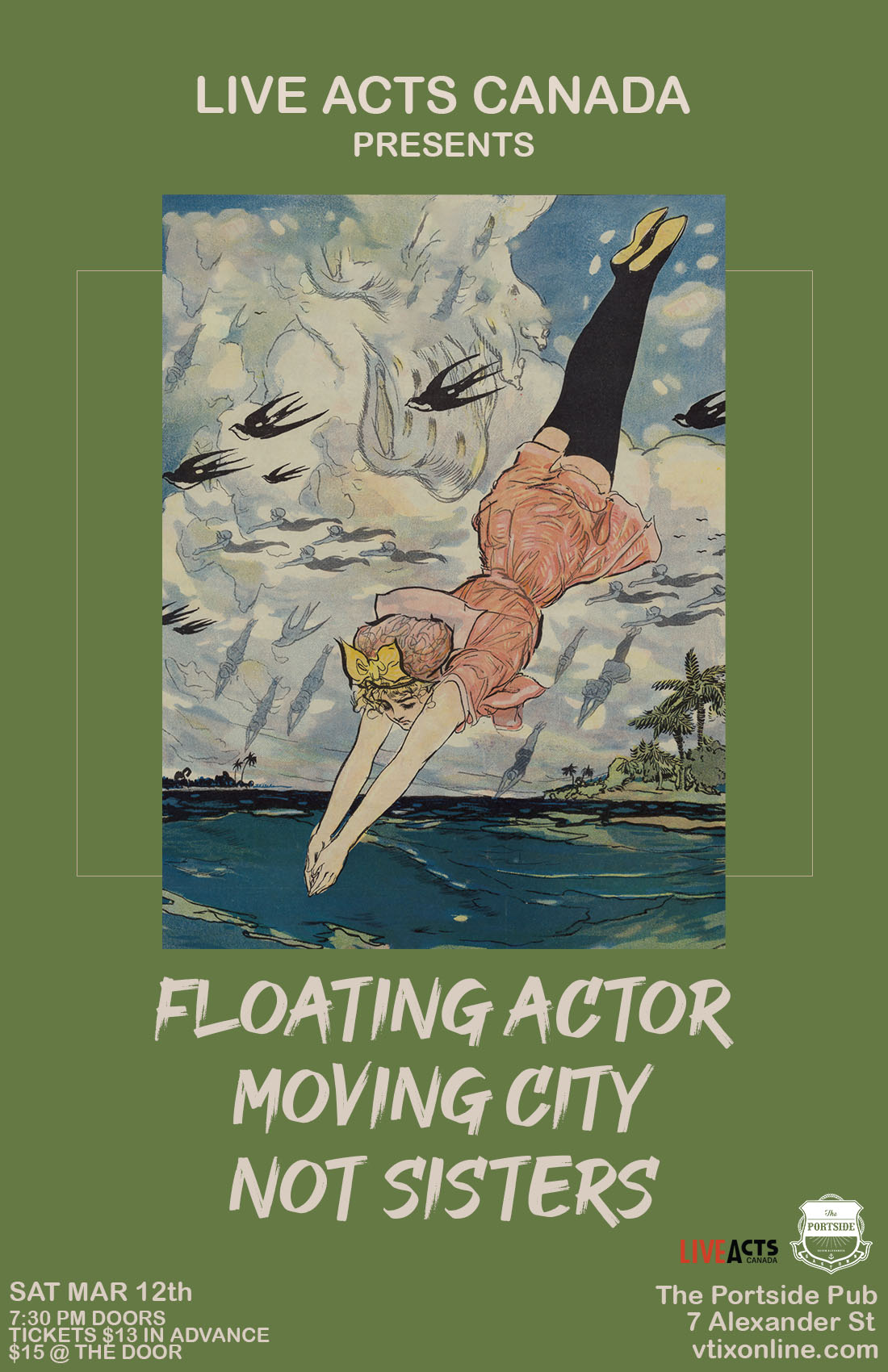 Floating Actor With Special Guests, Moving City + Not Sisters