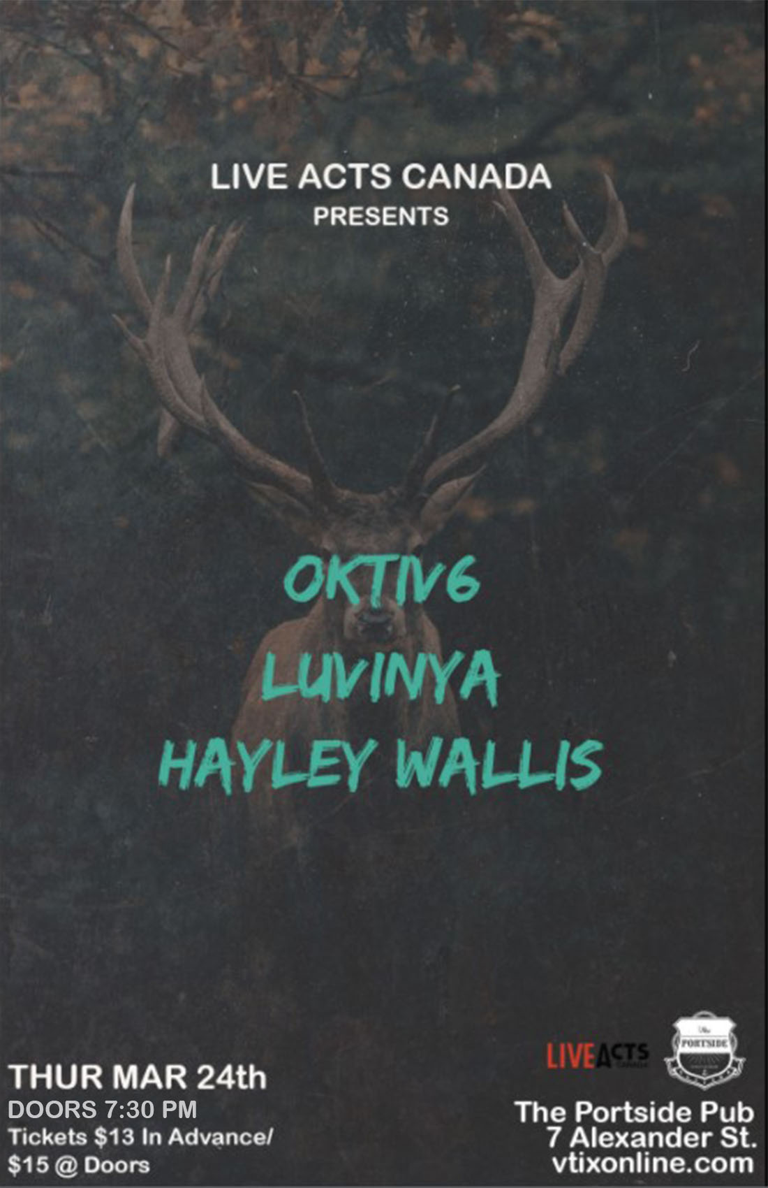 Oktiv6 With Special Guests Luvinya + Hayley Wallis