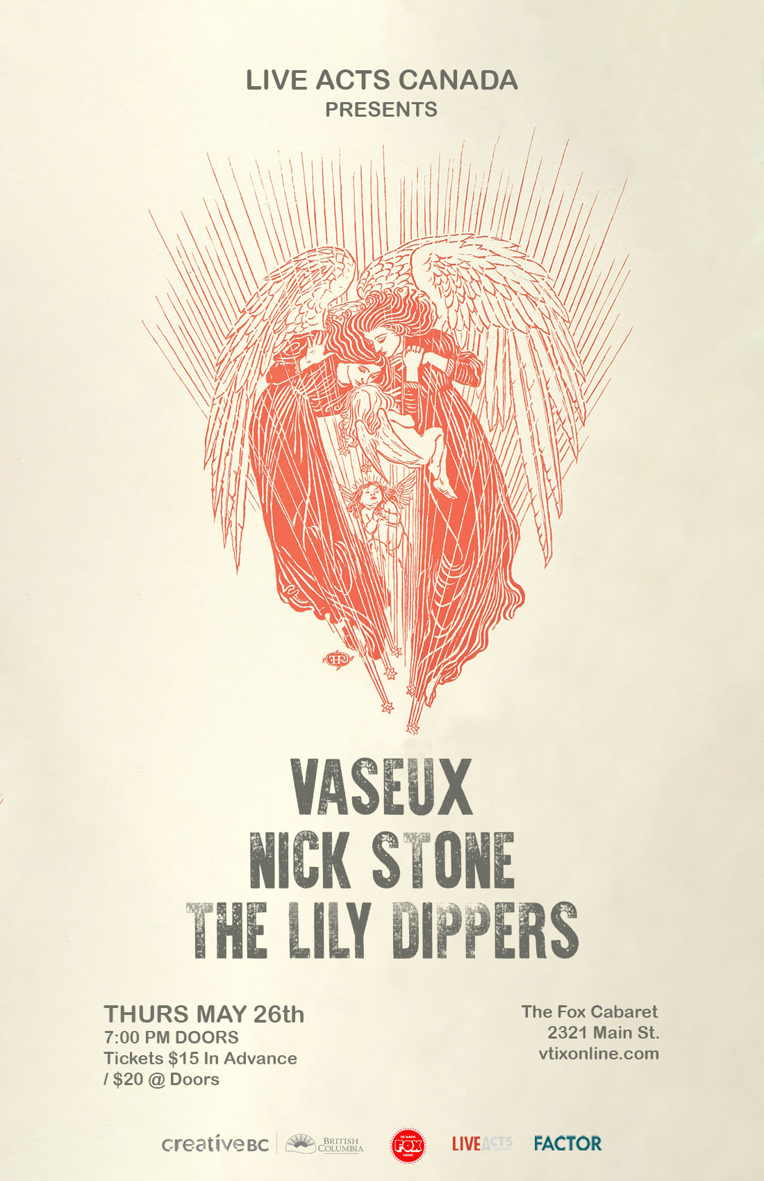 Vaseux With Special Guests Nick Stone and The Lily Dippers