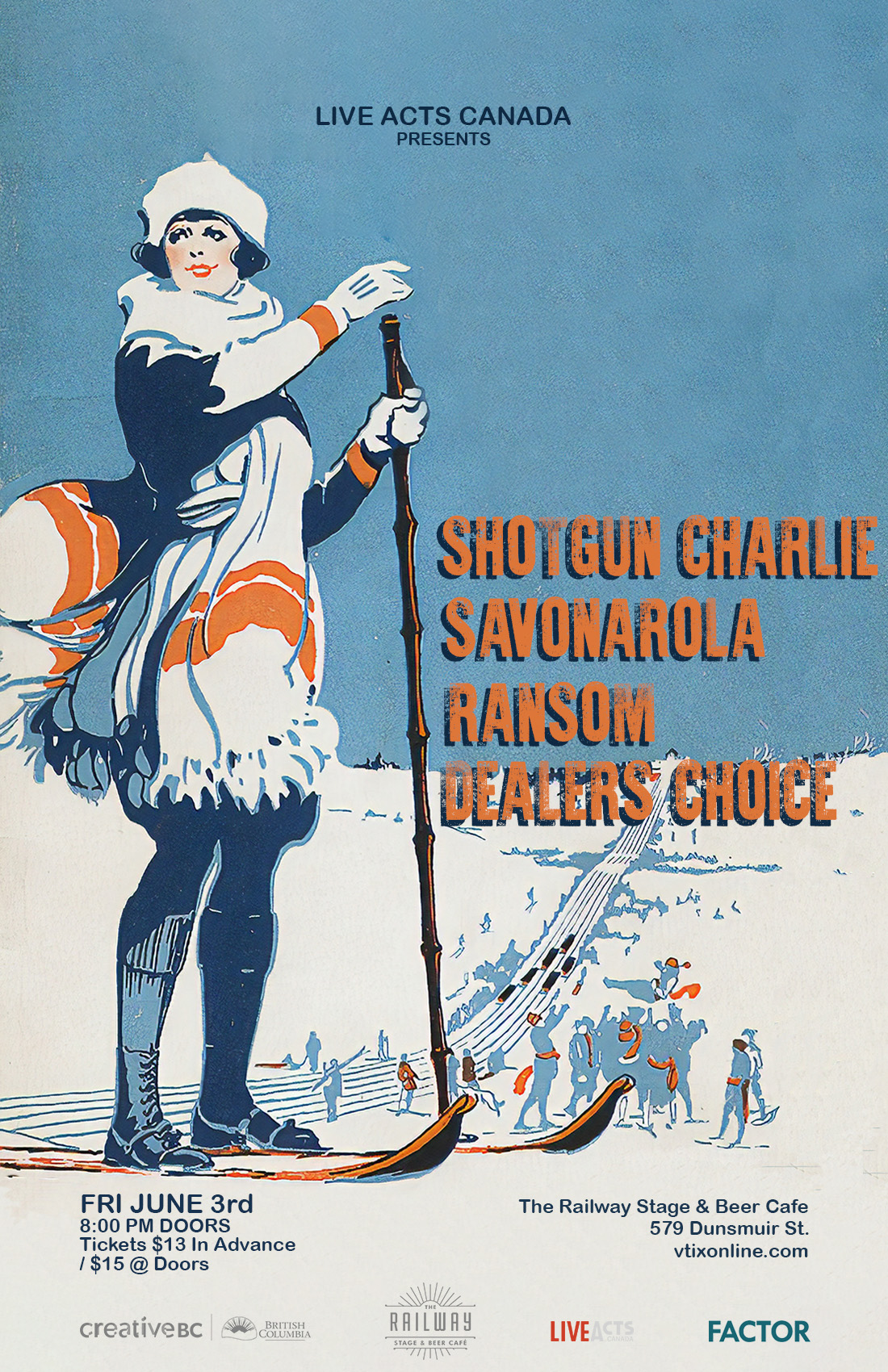 Shotgun Charlie With Special Guests, Savonarola, Ransom, and Dealers Choice 