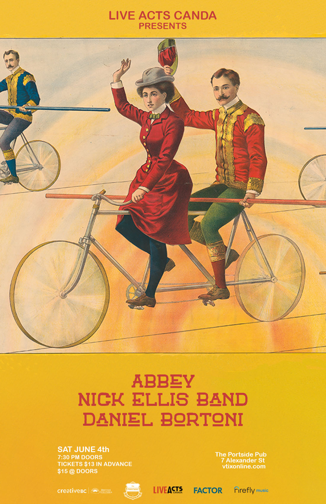 Abbey With Special Guests, Nick Ellis Band, and Daniel Bortoni