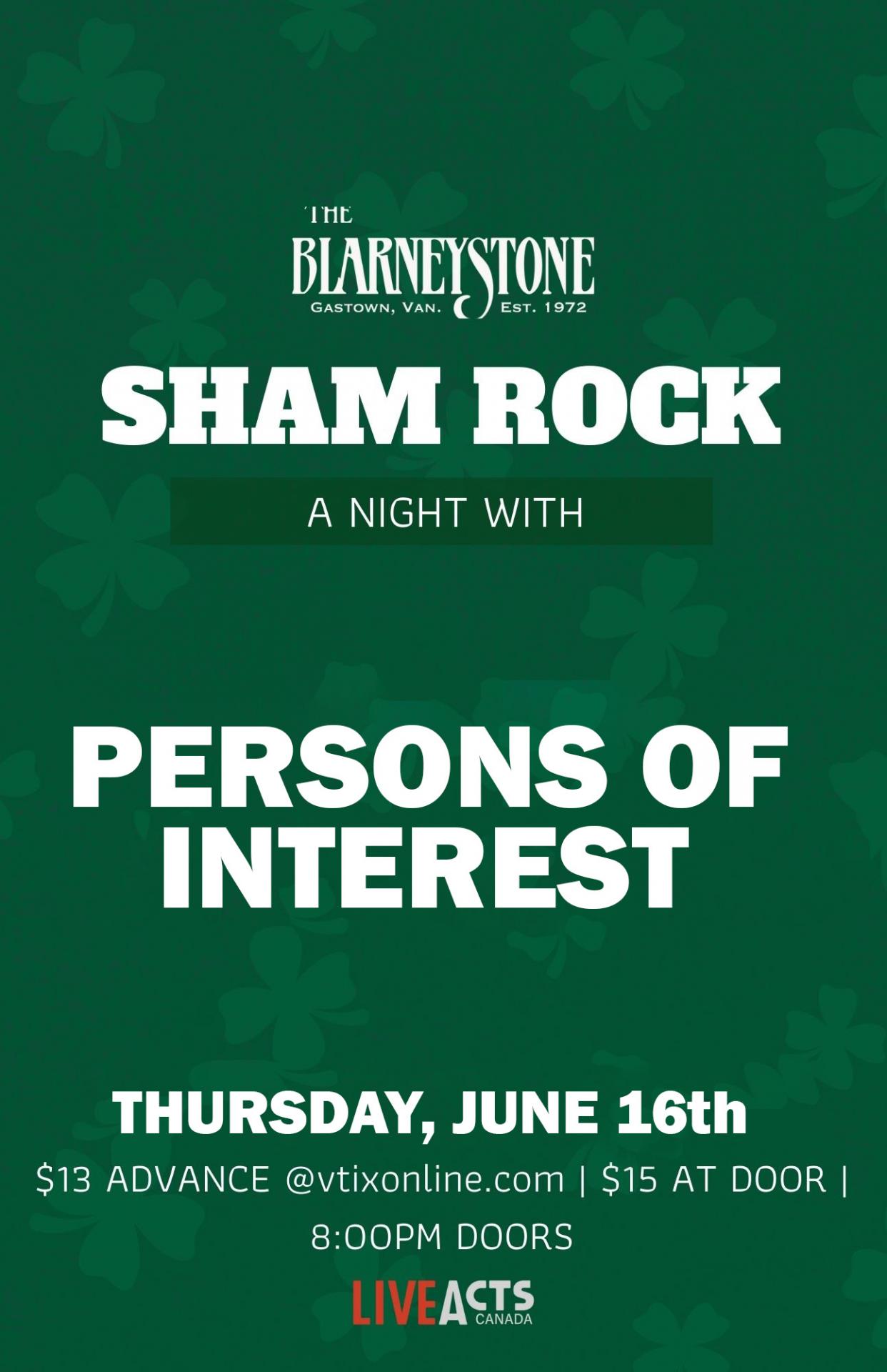 Persons Of Interest - Live From The Blarney Stone 