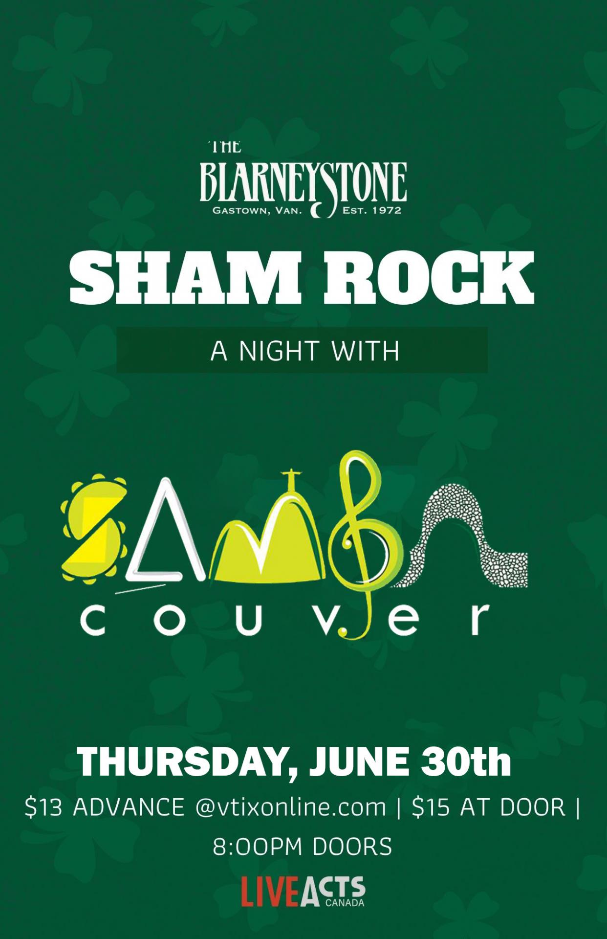 Sambacouver Live From The Blarney Stone