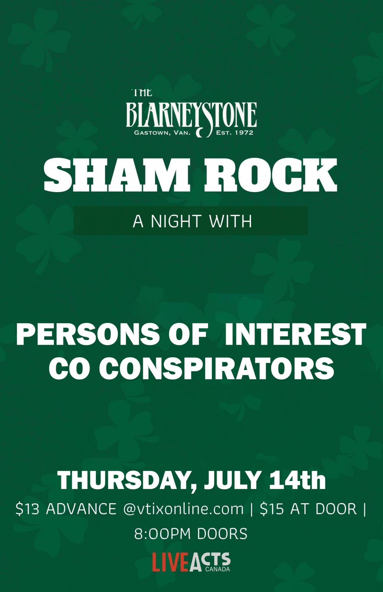 Persons Of Interest With Special Guest, Co Conspirators