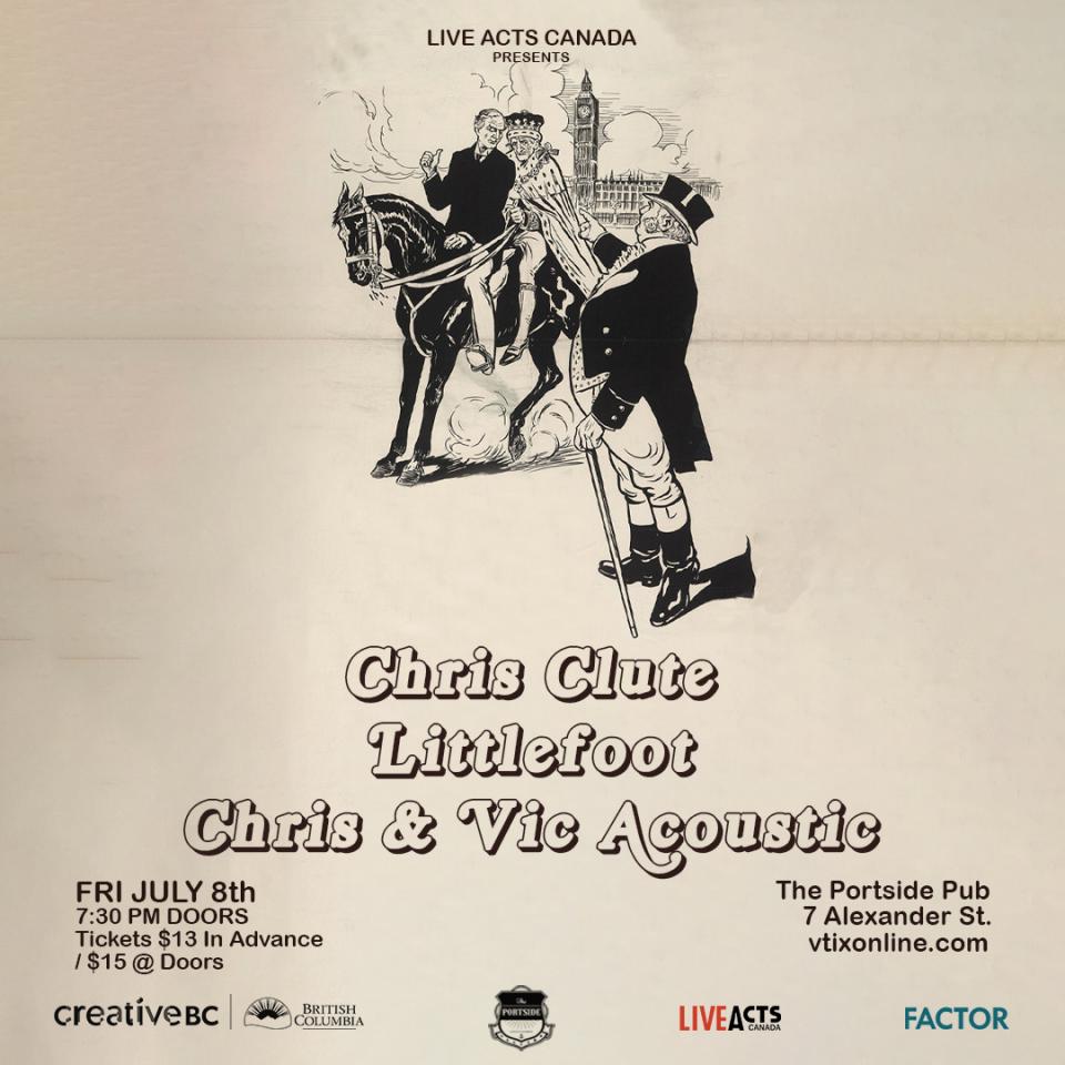 Chris Clute with Special Guests Littlefoot, and Chris & Vic Acoustic