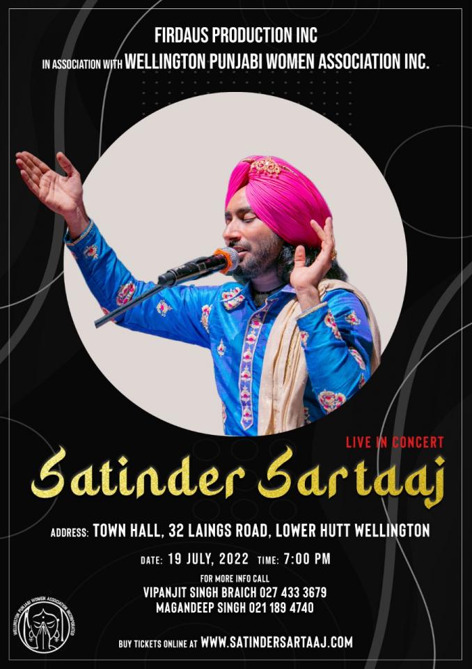 Satinder Sartaaj -Wellington NZ