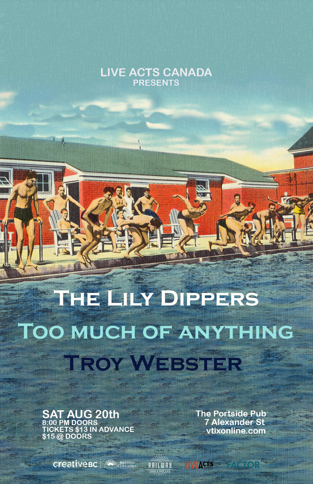 The Lily Dippers with Special Guests Too Much of Anything and Troy Webster