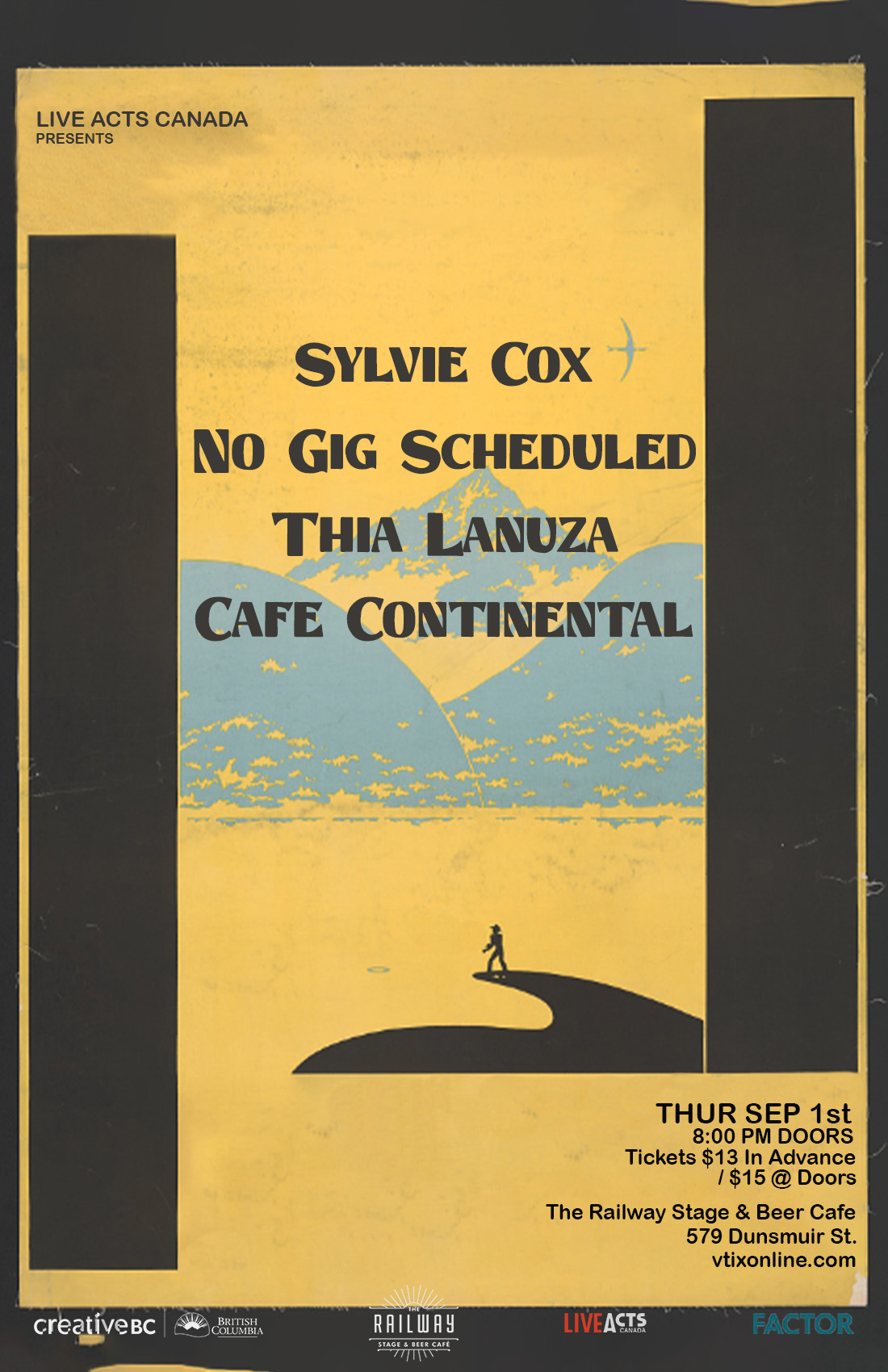 Sylvie Cox with Special Guests, No Gig Scheduled, Thia Lanuza and Cafe Continental