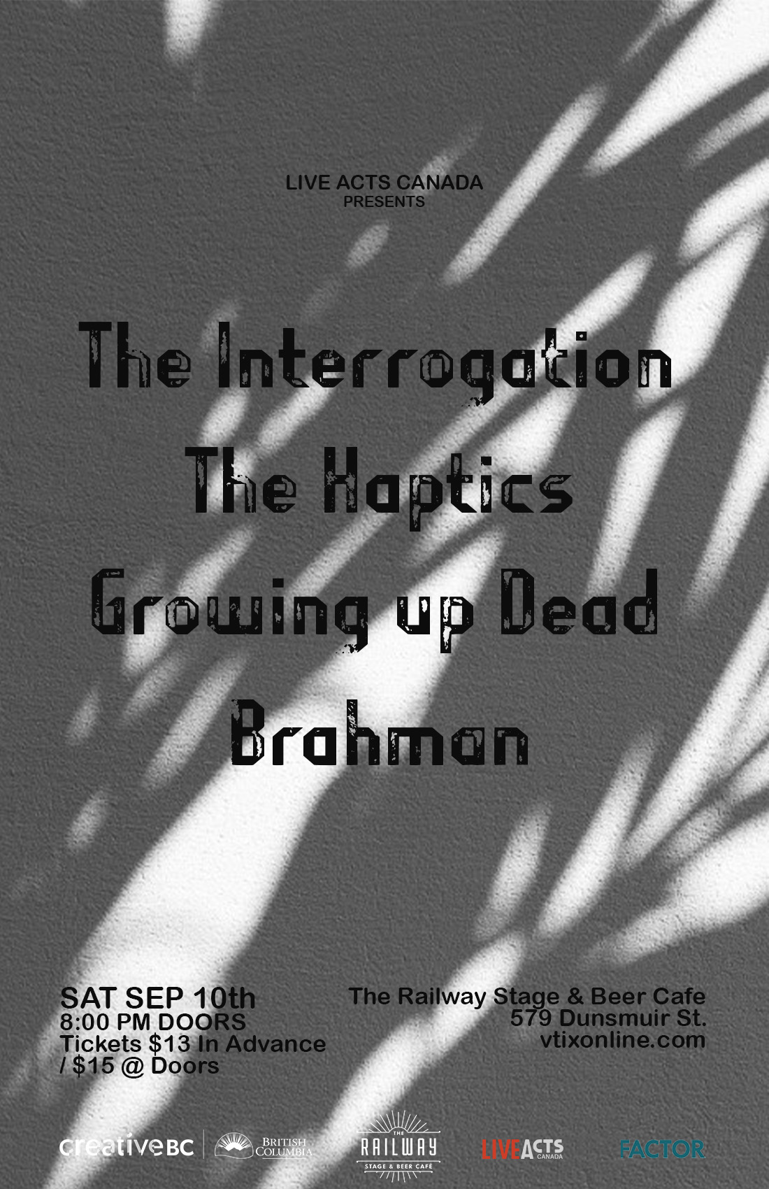 The Interrogation with Special Guests The Haptics, Growing Up Dead, and Brahman