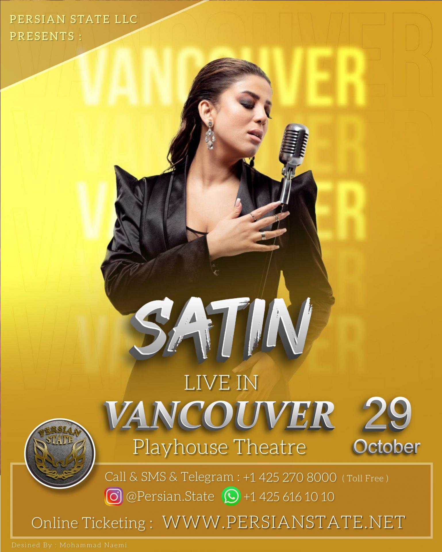 SATIN (Cancelled) Tickets Vtix Online