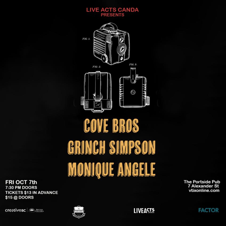 Cove Bros with Special Guests Grinch Simpson and Monique Angele