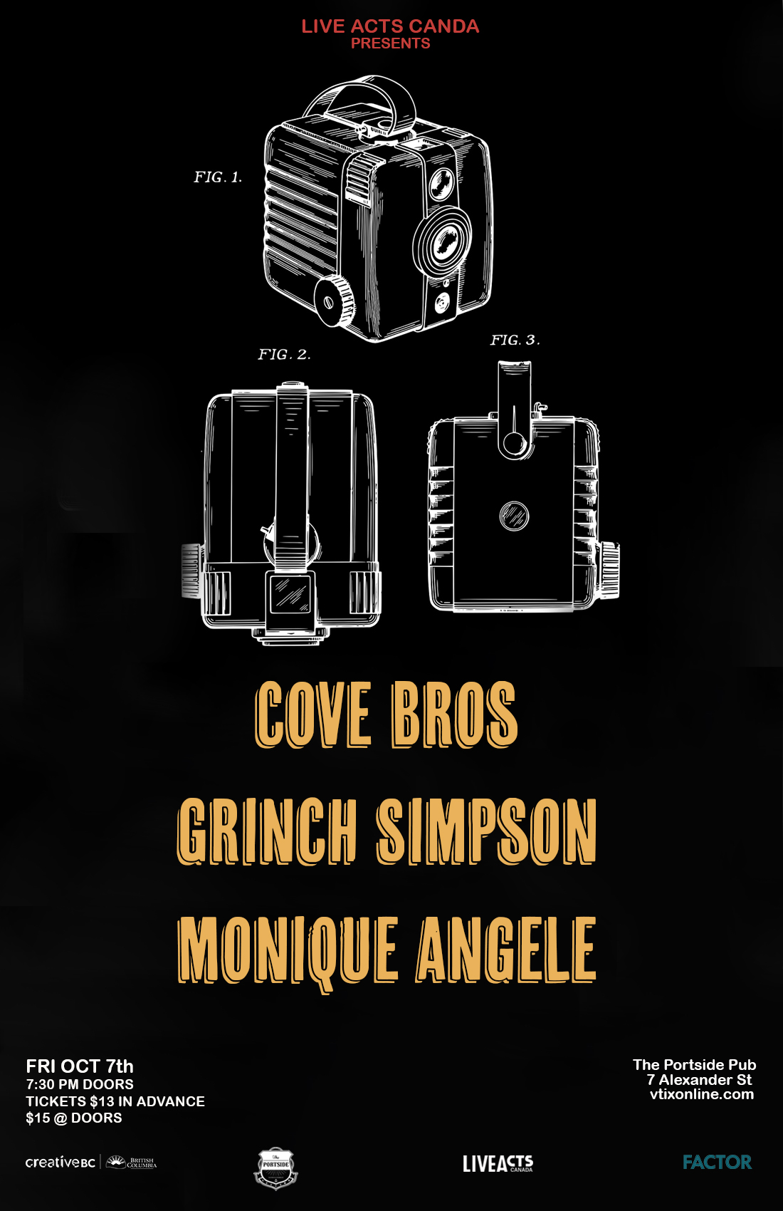 Cove Bros with Special Guests Grinch Simpson and Monique Angele