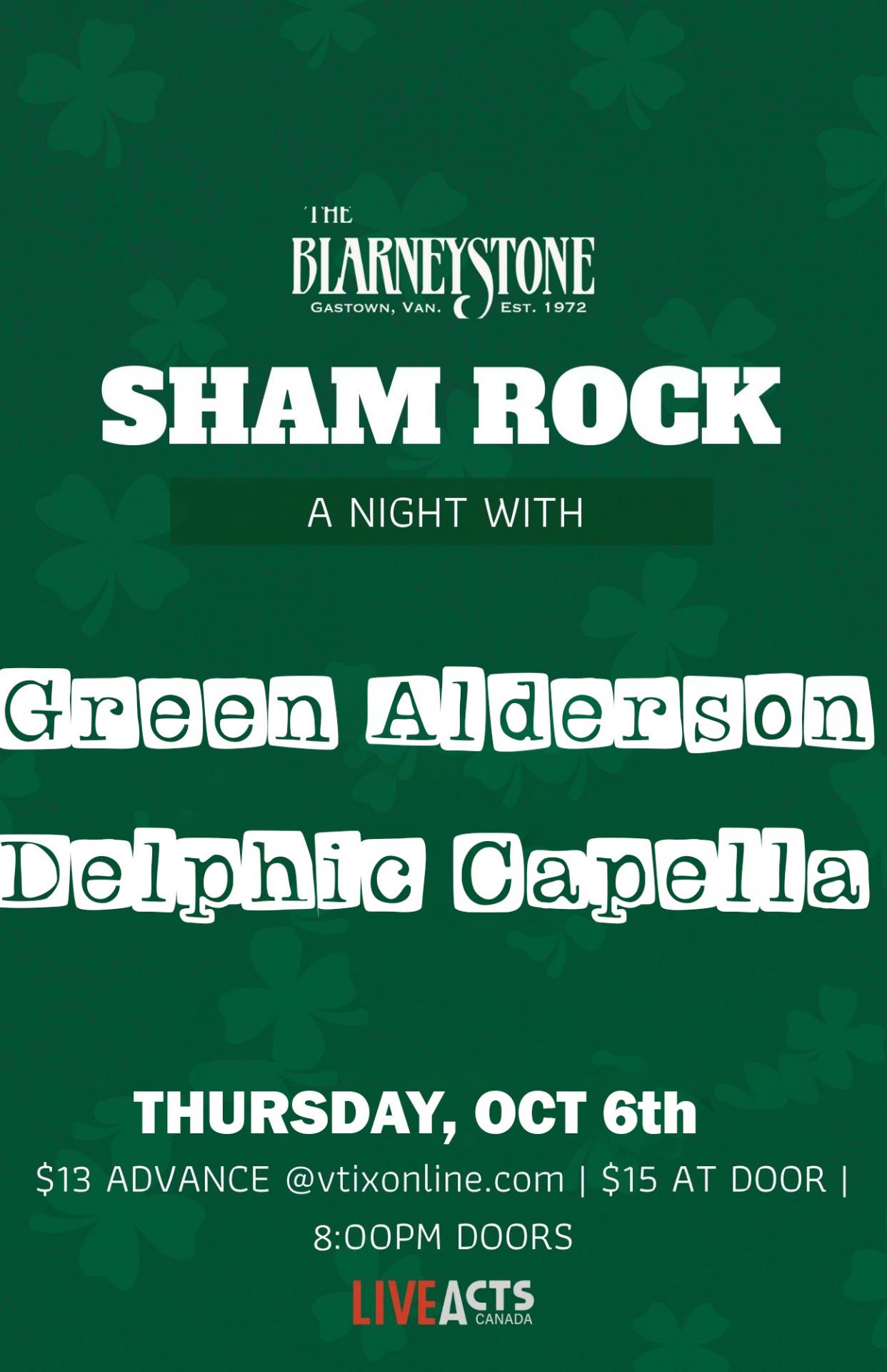 Green Alderson with Special Guest Delphic Capella