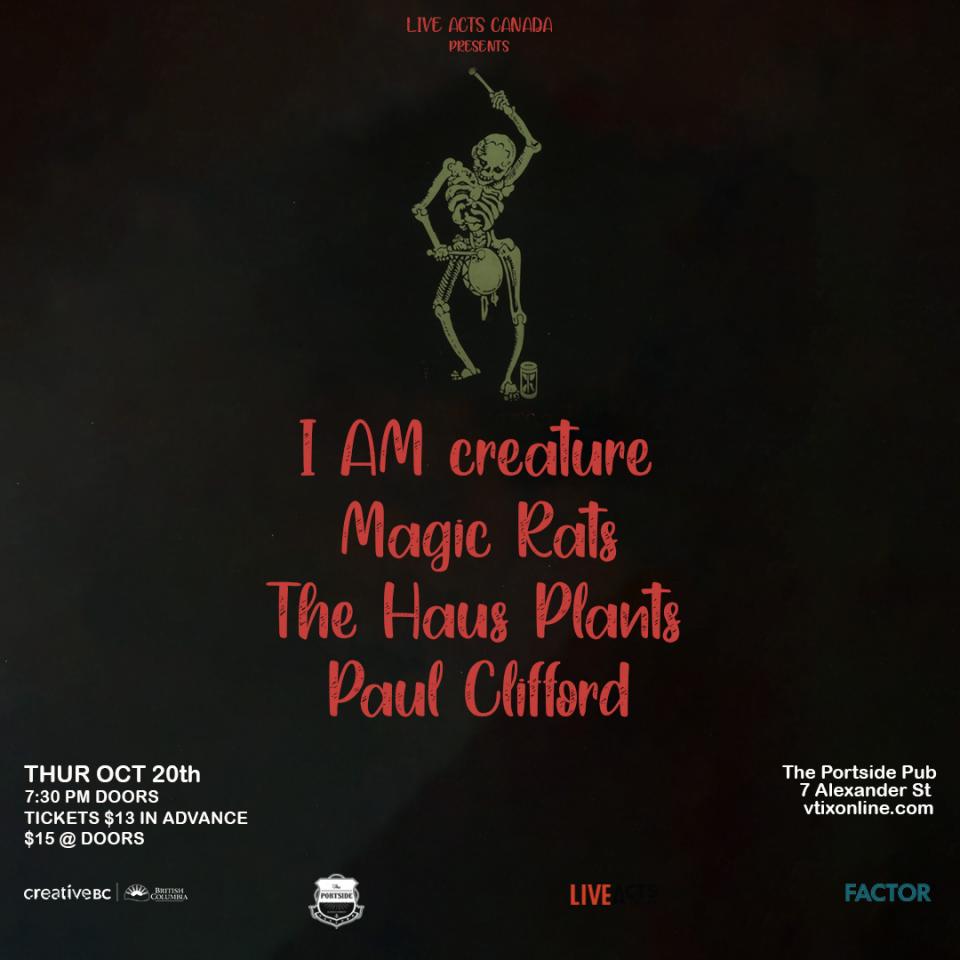 Mojo Rise with Special Guests Magic Rats, I AM creature, and Paul Clifford