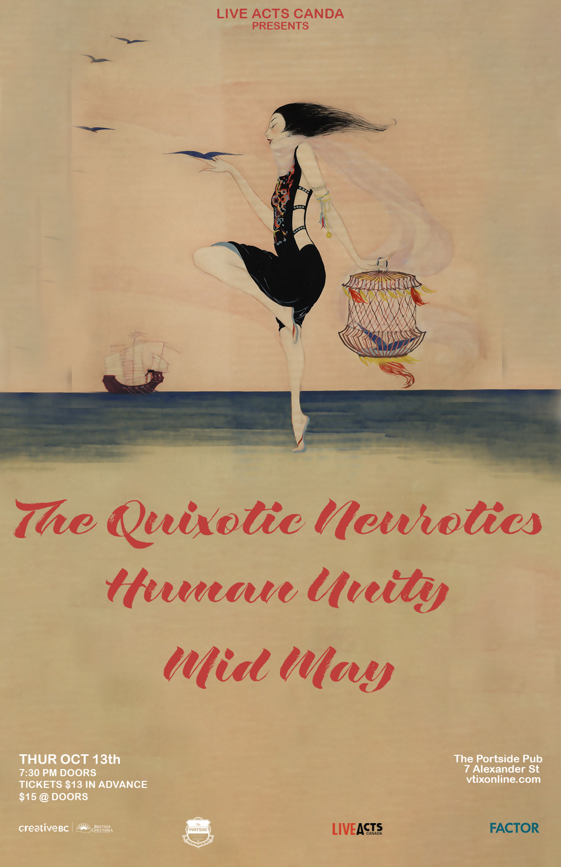 The Quixotic Neurotics with Special Guests Human Unity and MidMay