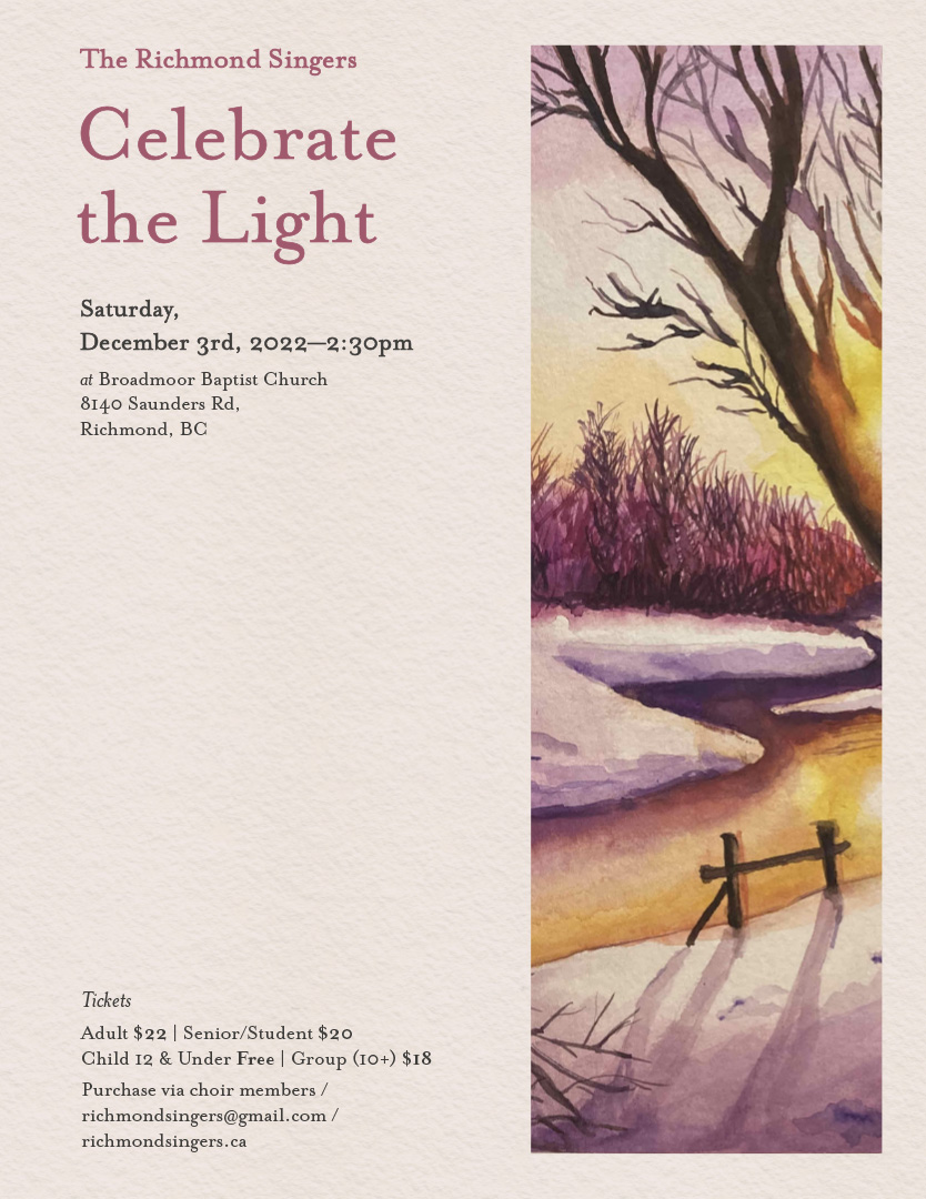 Richmond Singers Presents Celebrate The Light