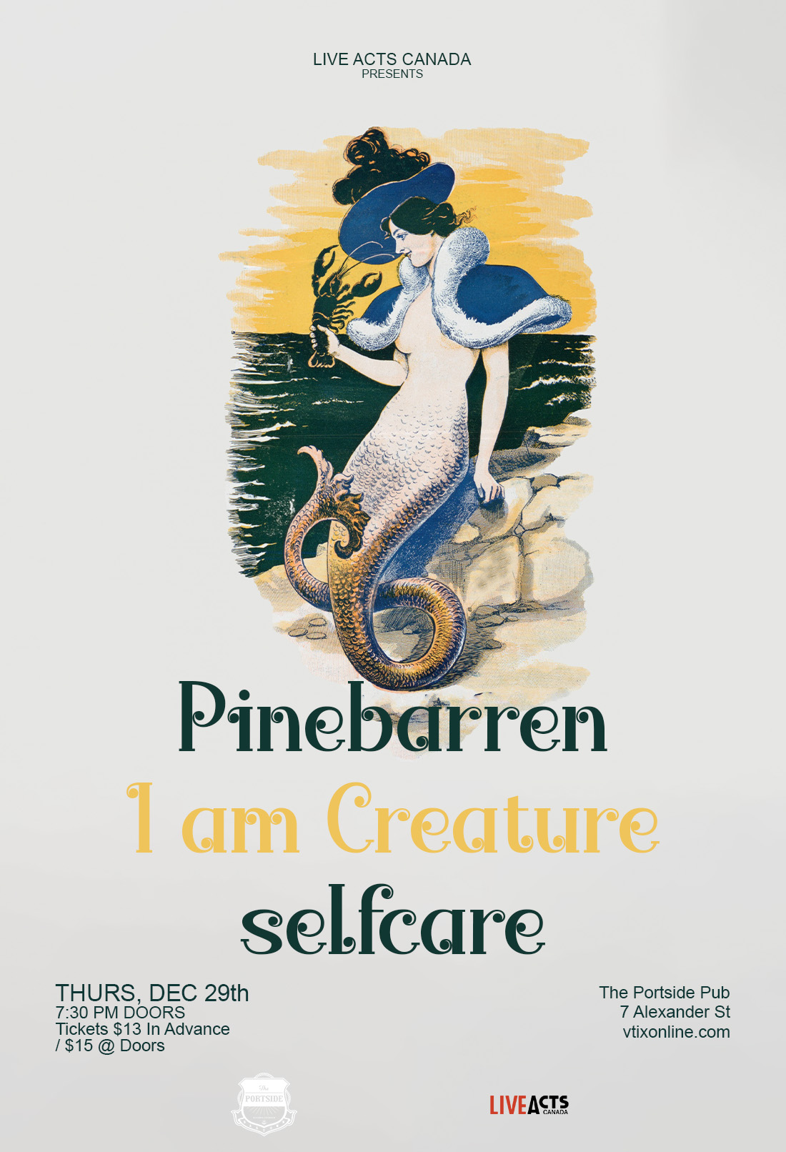 Pinebarren with Special Guests I am Creature and Selfcare