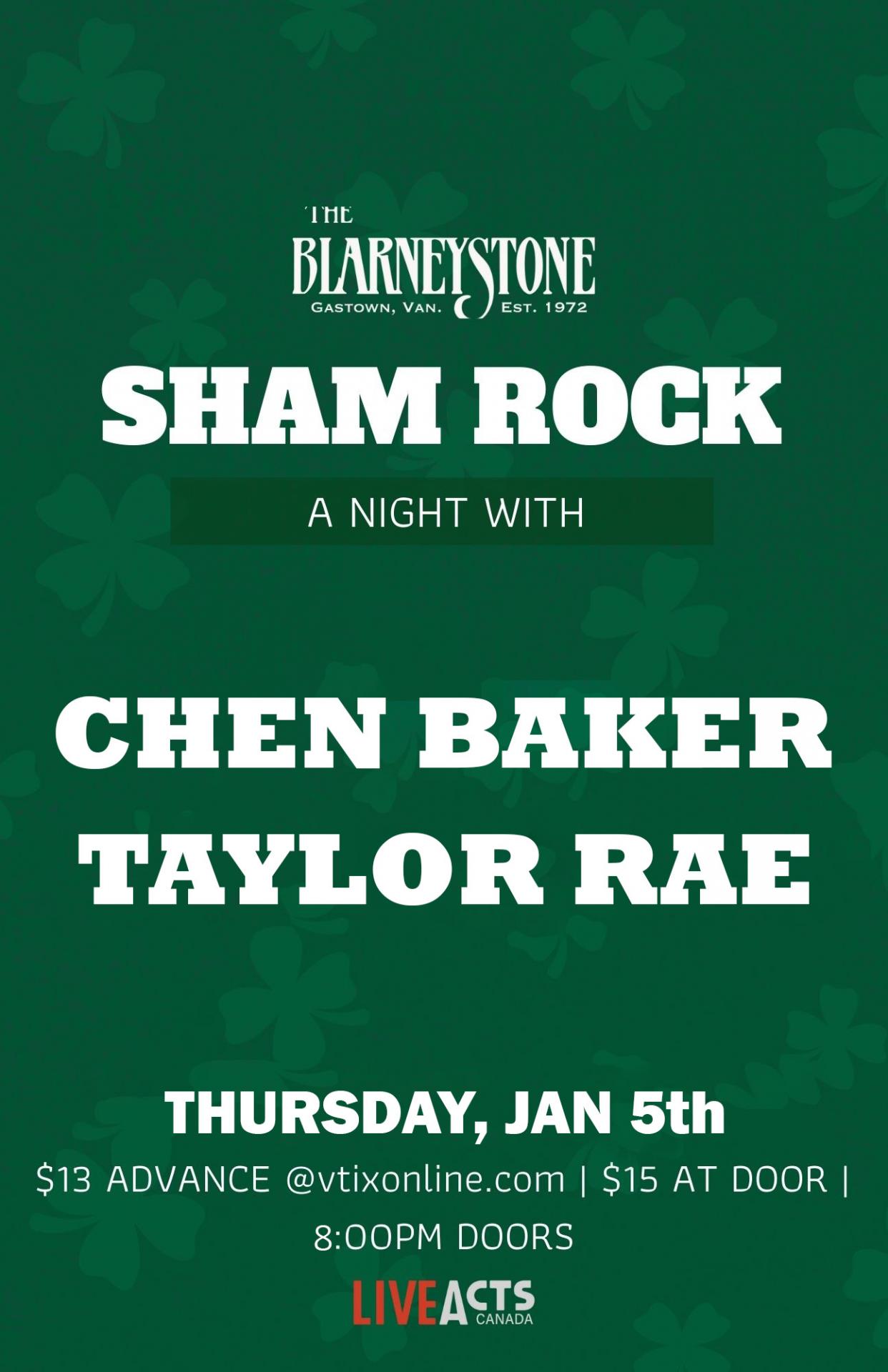 Chen Baker With Special Guest Taylor Rae