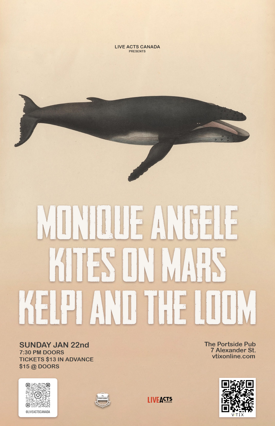 Monique Angele With Special Guests Kites on Mars, and Kelpi and the loom