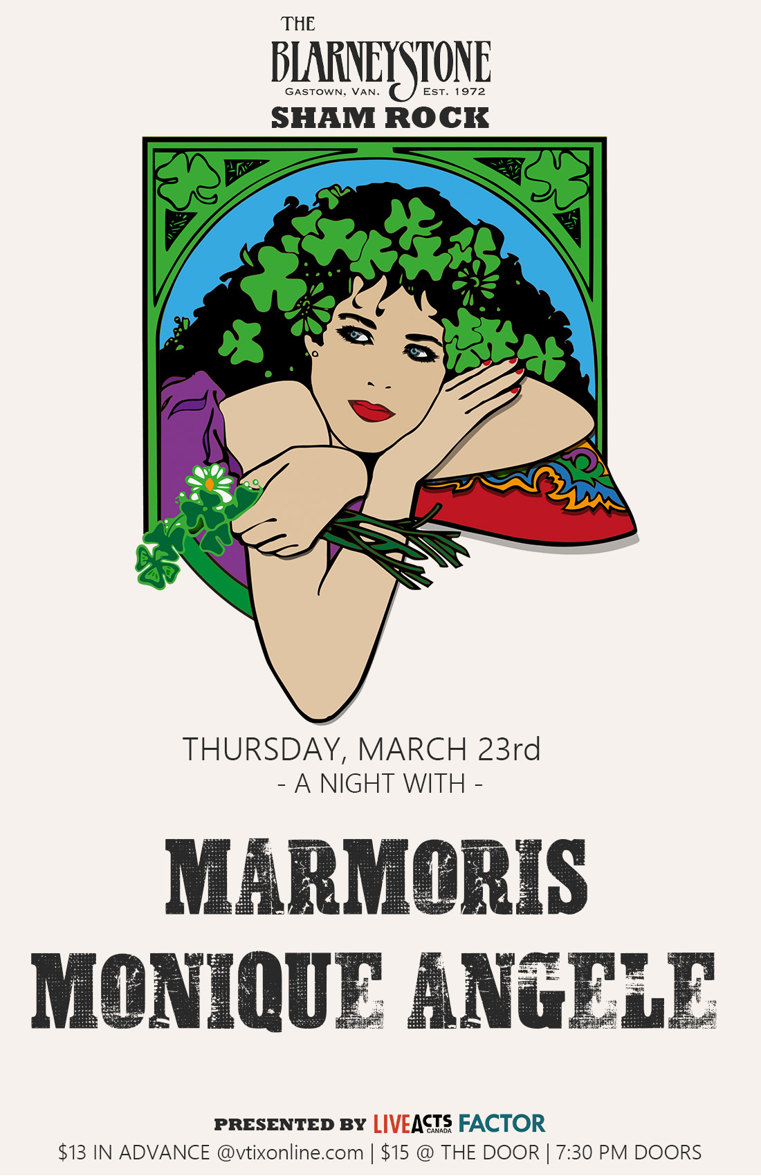 Marmoris with Special Guest Monique Angele