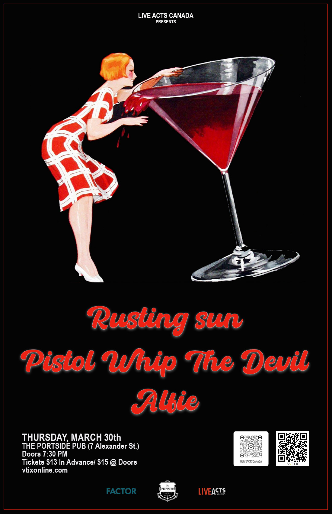 Rusting Sun With Special Guests, Pistol Whip The Devil, and Alfie