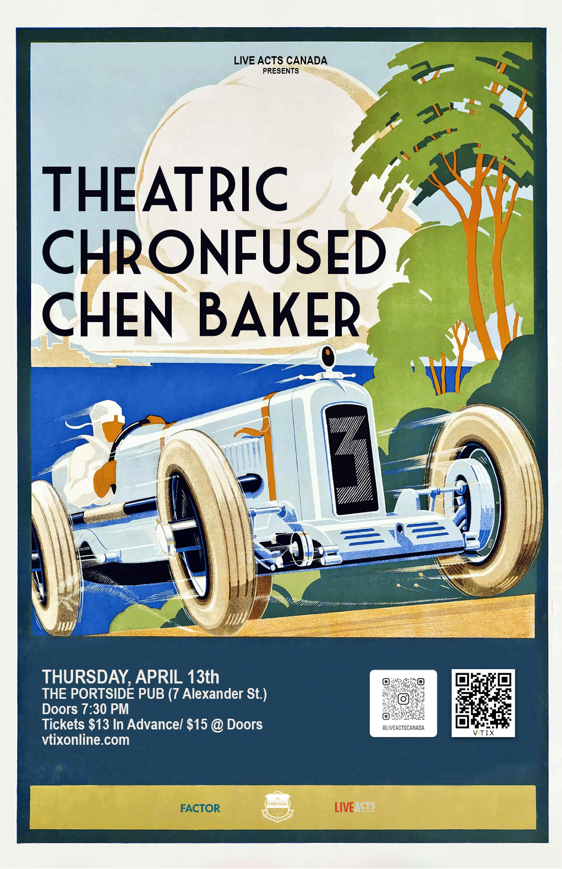 Theatric With Special Guests, Chronfused, and Chen Baker