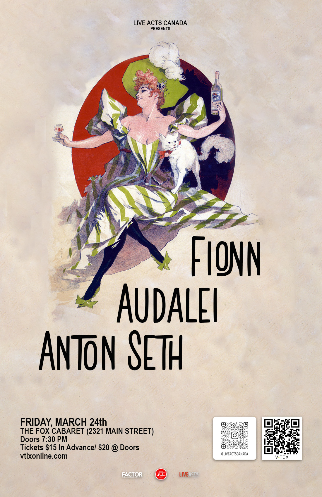 Fionn with Special Guests Audalei and Anton Seth