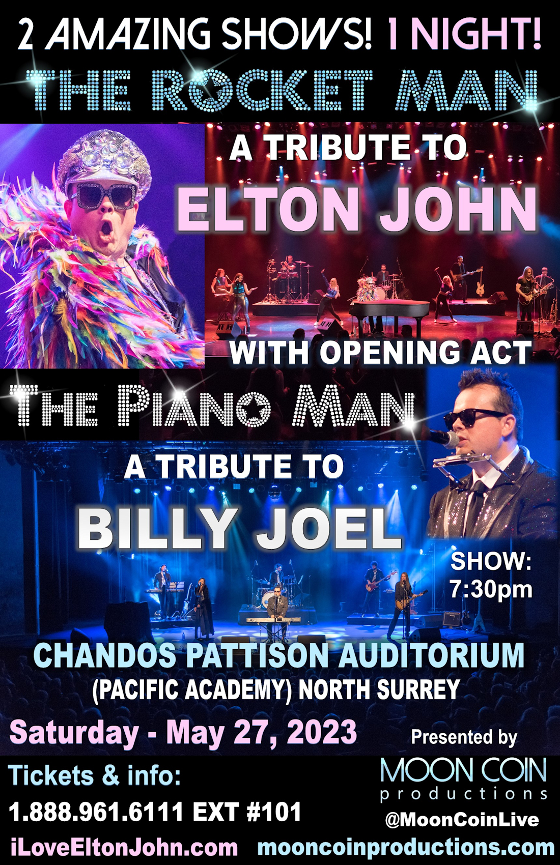 The Rocket Man (A Tribute to Elton John) With Special Guests, The Piano Man (A Tribute to Billy Joel)